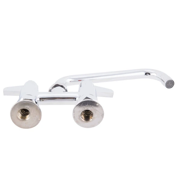 T&S Brass And Bronze Works Equip By T&S 5F-4DLX08 Deck Mount Swivel Base Mixing Faucet With 8 1/8" Swing Nozzle 4" Centers - ADA Compliant - Image 5