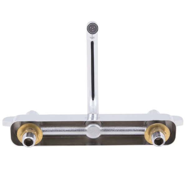 T&S Brass And Bronze Works Equip By T&S 5F-8CLX06 Deck Mounted Workboard Faucet With 6 1/8" Swing Spout, 8" Centers, 5.03 GPM Laminar Flow Device, Cerama Cartridges, And Lever Handles - Image 4