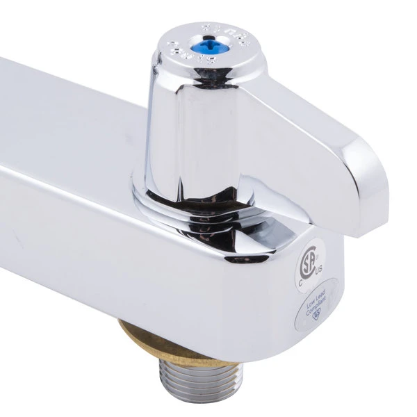 T&S Brass And Bronze Works Equip By T&S 5F-8CLX06 Deck Mounted Workboard Faucet With 6 1/8" Swing Spout, 8" Centers, 5.03 GPM Laminar Flow Device, Cerama Cartridges, And Lever Handles - Image 6