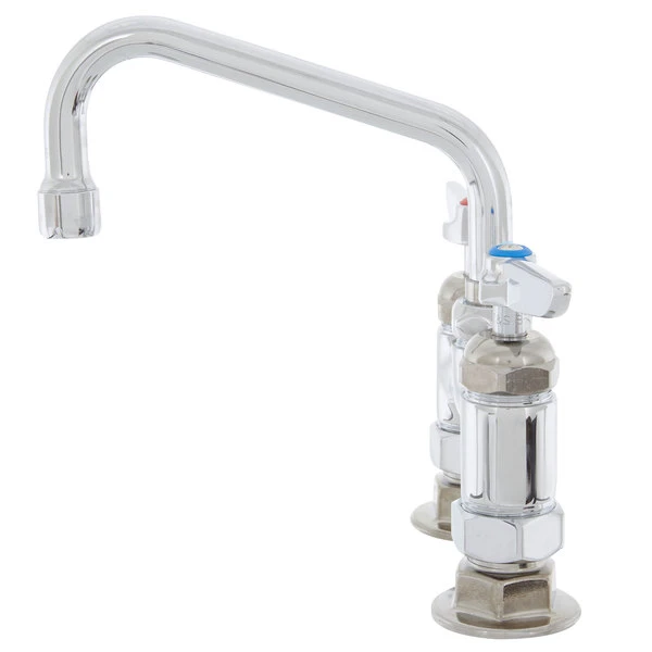 T&S Brass And Bronze Works T&S B-2283-CR Deck Mount Sink Faucet With 4" Adjustable Centers, 6" Swing Nozzle, And Cerama Cartridges - Image 3