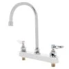 T&S Brass And Bronze Works T&S B-1142 Deck Mounted Workboard Faucet With 8" Centers - 5 3/4" Swivel Gooseneck Spout