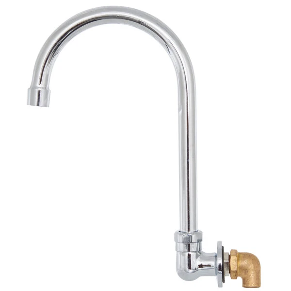 Regency Plumbing & Hardware Regency Wall Mount Handsink Faucet With 6" Swivel Gooseneck Spout