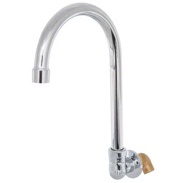 Regency Plumbing & Hardware Regency Wall Mount Handsink Faucet With 6" Swivel Gooseneck Spout - Image 2