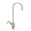 Fisher 3026 Deck Mounted Faucet With 3 1/2" Rigid Gooseneck Nozzle, 2.2 GPM Aerator, And Lever Handle