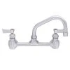 Fisher 13277 Backsplash Mounted Faucet With 8" Centers, 14" Swing Nozzle, 2.2 GPM Aerator, And Lever Handles
