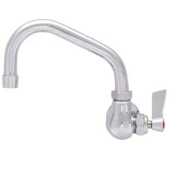 Fisher 3710 Wall Mounted Faucet With 6" Swing Nozzle, 2.2 GPM Aerator, And Lever Handle