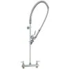 T&S Brass And Bronze Works T&S B-5120-BJ EasyInstall Deck Mounted Pre-Rinse Faucet With Adjustable 8" Centers, 44" Hose, 1.07 GPM Spray Valve, And Eterna Cartridges