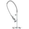 T&S Brass And Bronze Works T&S B-5125-CR-B EasyInstall Wall Mounted Pre-Rinse Faucet With 8" Centers, 44" Hose, 1.15 GPM Spray Valve, And Cerama Cartridges