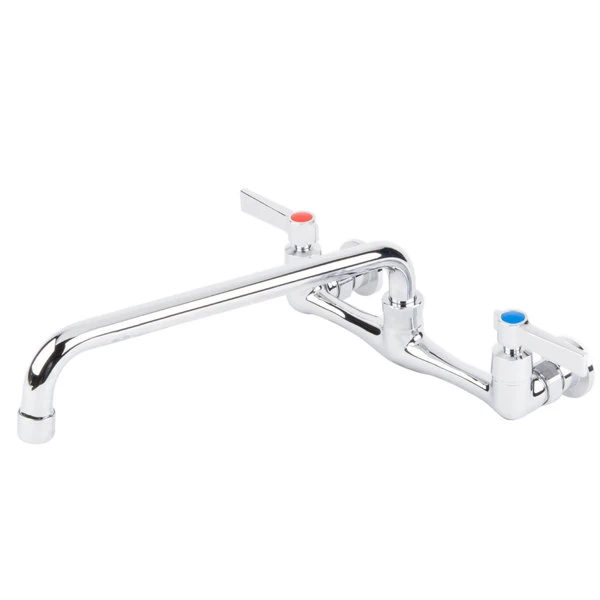 Advance Tabco K-112 Wall-Mount Faucet With 8" Centers - 12" Swing Nozzle