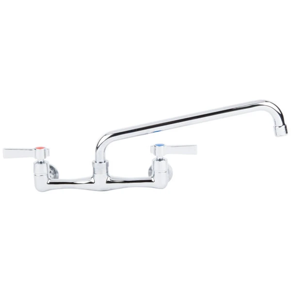 Advance Tabco K-112 Wall-Mount Faucet With 8" Centers - 12" Swing Nozzle - Image 2