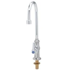 T&S Brass And Bronze Works T&S B-0308-CR-VRS Deck Mounted Pantry Faucet With 5 3/4" Gooseneck Spout, 2.2 GPM Aerator, Eterna Cartridge, And Lever Handle