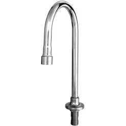 T&S Brass And Bronze Works T&S B-0546-133XLF15 Deck Mounted Faucet With 5 3/4" Swivel Gooseneck Nozzle And 1.5 GPM Laminar Flow Device