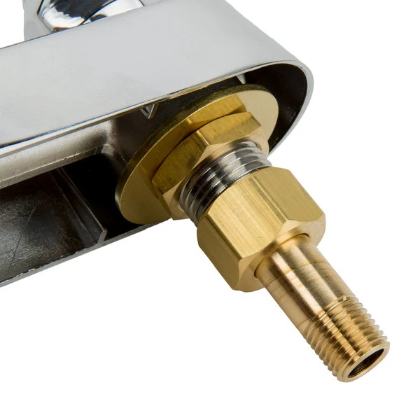 T&S Brass And Bronze Works T&S B-1134 Deck Mount Workboard Faucet With 8" Centers, 14" Swing Nozzle, Escutcheon, And Tailpieces - Image 5