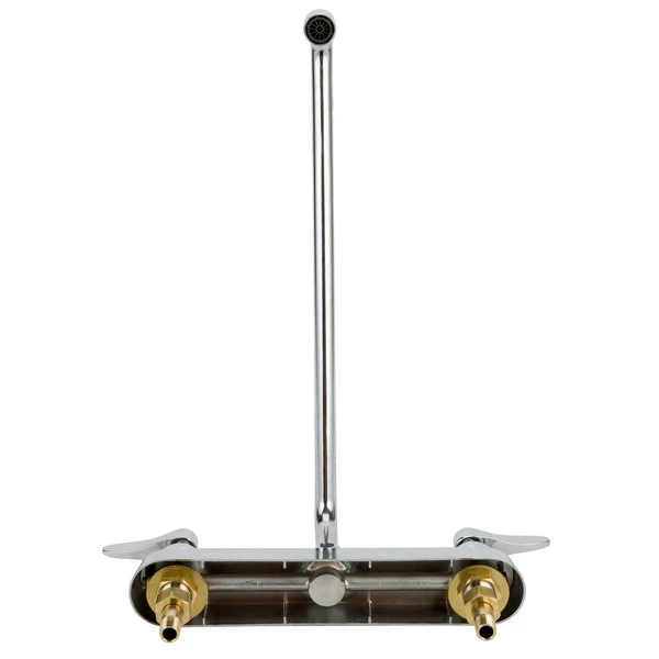 T&S Brass And Bronze Works T&S B-1134 Deck Mount Workboard Faucet With 8" Centers, 14" Swing Nozzle, Escutcheon, And Tailpieces - Image 4