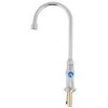 T&S Brass And Bronze Works T&S B-0308-04QT-WS Deck Mounted Single Hole Faucet With 5 3/4" Gooseneck Spout, 1.5 GPM Aerator, Eterna Cartridge, And Wrist Handle