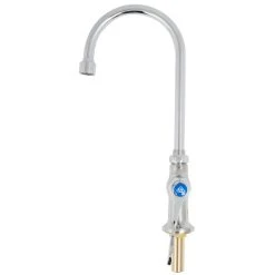 T&S Brass And Bronze Works T&S B-0308-04QT-WS Deck Mounted Single Hole Faucet With 5 3/4" Gooseneck Spout, 1.5 GPM Aerator, Eterna Cartridge, And Wrist Handle