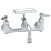 T&S Brass And Bronze Works T&S B-0233-01 Wall Mounted Pantry Faucet With 8" Adjustable Centers, 6" Swing Nozzle, And Soap Dish