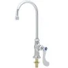 T&S Brass And Bronze Works T&S B-0308-04 Deck Mount Pantry Faucet With Single Supply, 5 3/4" Gooseneck Spout, Eterna Cartridge, And 4" Wrist Action Handle