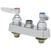 T&S Brass And Bronze Works T&S B-1110-XS-LN Deck Mount Workboard Faucet Base With 4" Centers, Escutcheon, And Tailpieces