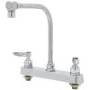 T&S Brass And Bronze Works T&S B-1148 Deck Mounted Workboard Faucet With 8" Centers - 10 1/2" High Swing Nozzle With 7 7/8" Spread