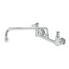 T&S Brass And Bronze Works T&S B-2299 Wall Mounted Faucet With 14" Swing Spout, 23.09 GPM Stream Regulator, 8" Adjustable Centers, And Lever Handles