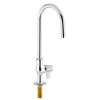 T&S Brass And Bronze Works Equip By T&S 5F-1SLX05A Deck Mounted Faucet With 5 9/16" Gooseneck Spout, Single Inlet, 2.2 GPM Aerator, And Lever Handle