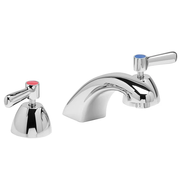 Zurn Z831R1-XL AquaSpec Deck Mount Faucet With Widespread Base, 5" Cast Spout (2.2 GPM), Ceramic Cartridge, And Lever Handles