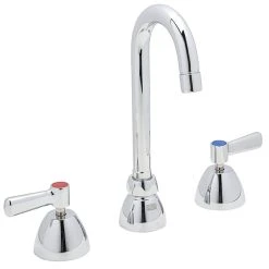 Zurn Z831A1-XL AquaSpec Deck Mount Faucet With Widespread Base, 3 1/2" Gooseneck Spout (2.2 GPM), And Ceramic Cartridge