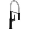 Elkay LKAV1061MBCR Avado Deck Mount Matte Black And Chrome Kitchen Faucet With Semi-Professional Spout And Lever Handle