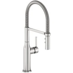Elkay LKAV1061LS Avado Deck Mount Lustrous Steel Kitchen Faucet With Semi-Professional Spout And Lever Handle