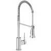 Elkay LKAV2061CR Avado Deck Mount Chrome Kitchen Faucet With Semi-Professional Spout And Forward Lever Handle
