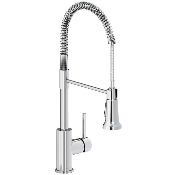 Elkay LKAV2061CR Avado Deck Mount Chrome Kitchen Faucet With Semi-Professional Spout And Forward Lever Handle