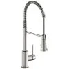 Elkay LKAV2061LS Avado Deck Mount Lustrous Steel Kitchen Faucet With Semi-Professional Spout And Forward Lever Handle