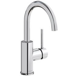 Elkay LKAV3021CR Avado Deck Mount Chrome Bar Faucet With 6 1/2" Gooseneck Spout And Lever Handle