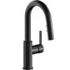 Elkay LKAV3032BK Avado Deck Mount Black Bar Faucet With Pull-Down Spray Head And Lever Handle