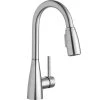 Elkay LKAV4032LS Avado Deck Mount Lustrous Steel Bar Faucet With Pull-Down Spray Head And Forward Lever Handle