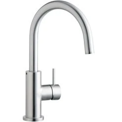 Elkay LK7921SSS Allure Deck Mount Satin Stainless Steel Kitchen Faucet With Forward Lever Handle