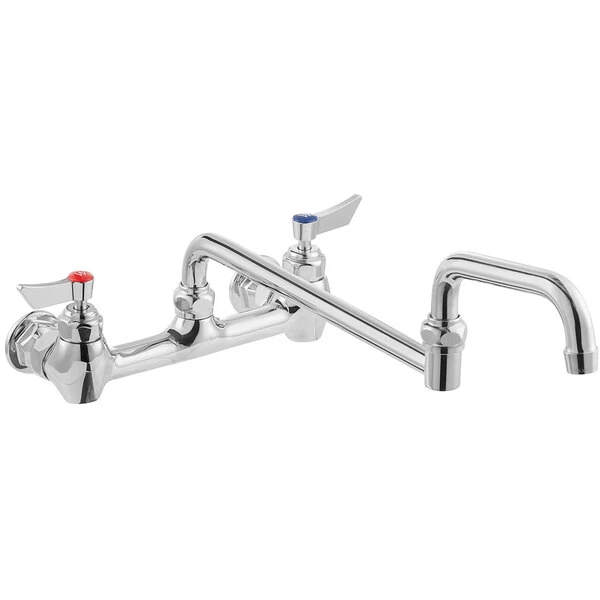 Waterloo Wall-Mounted Faucet With 8" Centers And 18" Double-Jointed Swing Spout - Image 2