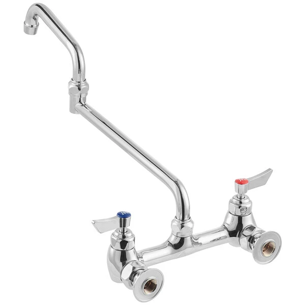 Waterloo Wall-Mounted Faucet With 8" Centers And 18" Double-Jointed Swing Spout - Image 3