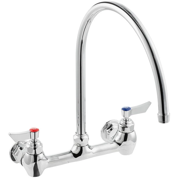 Waterloo Wall Mount Faucet With 12" Gooseneck Spout And 8" Centers - Image 2