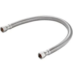 Assure Parts EF-FC-38C38C-24 24" Stainless Steel Braided Faucet Connector With 3/8" Compression X 3/8" Compression