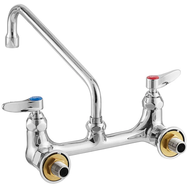 T&S Brass And Bronze Works T&S B-0230-EE-061X Wall Mounted Pantry Faucet With 8" Centers, 10" Swing Nozzle, Eterna Cartridges, And EE Connections - Image 2