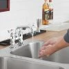 Waterloo Deck-Mounted Faucet With 4" Centers And 6" Swing Spout