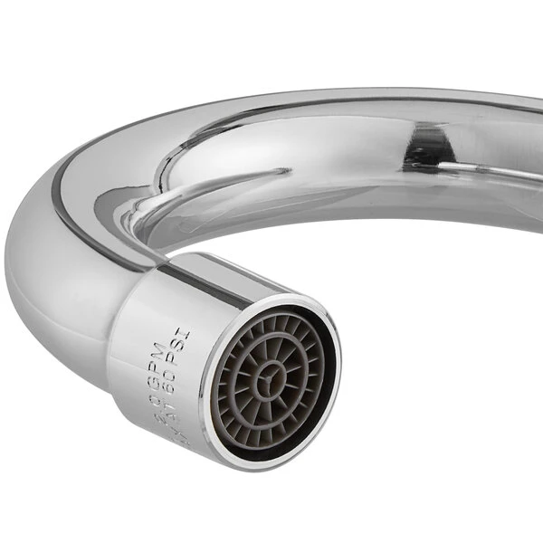 Regency Plumbing & Hardware Regency Wall Mount Handsink Faucet With 3 1/2" Swivel Gooseneck Spout, 4" Centers, And Wrist Handles - Image 4