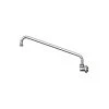 T&S Brass And Bronze Works T&S B-0526-5 Wall Mounted Faucet With 12" Swing Spout And 10.24 GPM Full Flow Stream Regulator