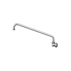 T&S Brass And Bronze Works T&S B-0526-5 Wall Mounted Faucet With 12" Swing Spout And 10.24 GPM Full Flow Stream Regulator