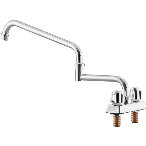 Regency Plumbing & Hardware Regency Deck Mount Faucet With 18" Double-Jointed Spout And 4" Centers - Image 3
