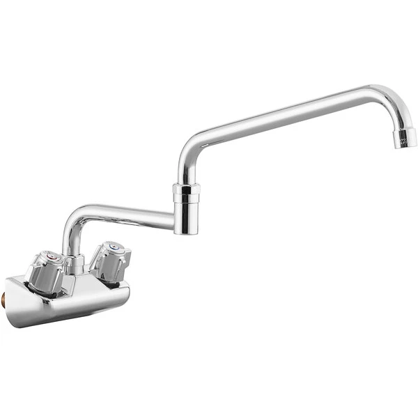 Regency Plumbing & Hardware Regency Wall Mount Faucet With 18" Double-Jointed Spout And 4" Centers - Image 2
