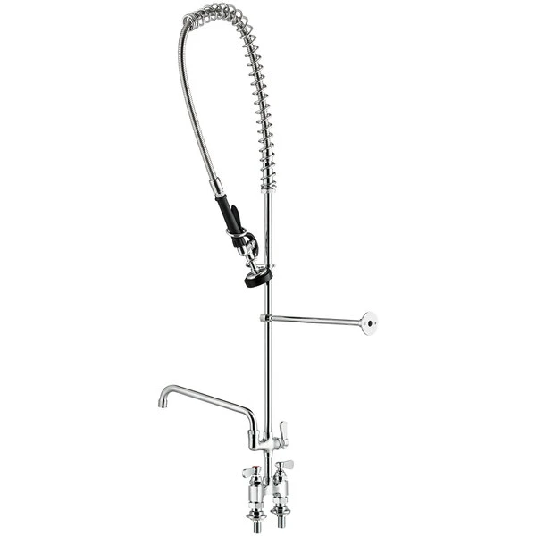 Regency Plumbing & Hardware Regency 1.15 GPM Deck Mount Pre-Rinse Faucet With 12" Add-On Faucet And 4" Centers - Image 3