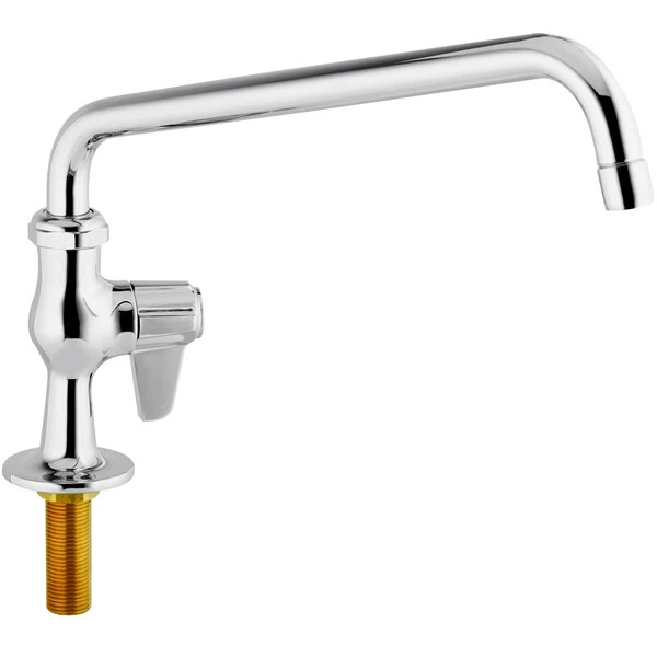 T&S Brass And Bronze Works Equip By T&S 5F-1SLX10 Single Supply Deck Mount Faucet With 10" Swivel Nozzle - ADA Compliant